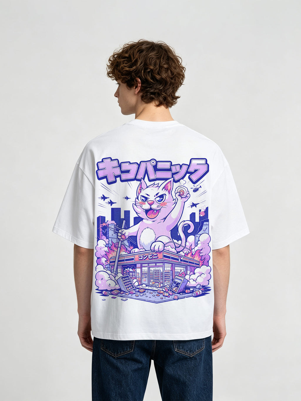Kaiju Cat City Convenience Store T-Shirt