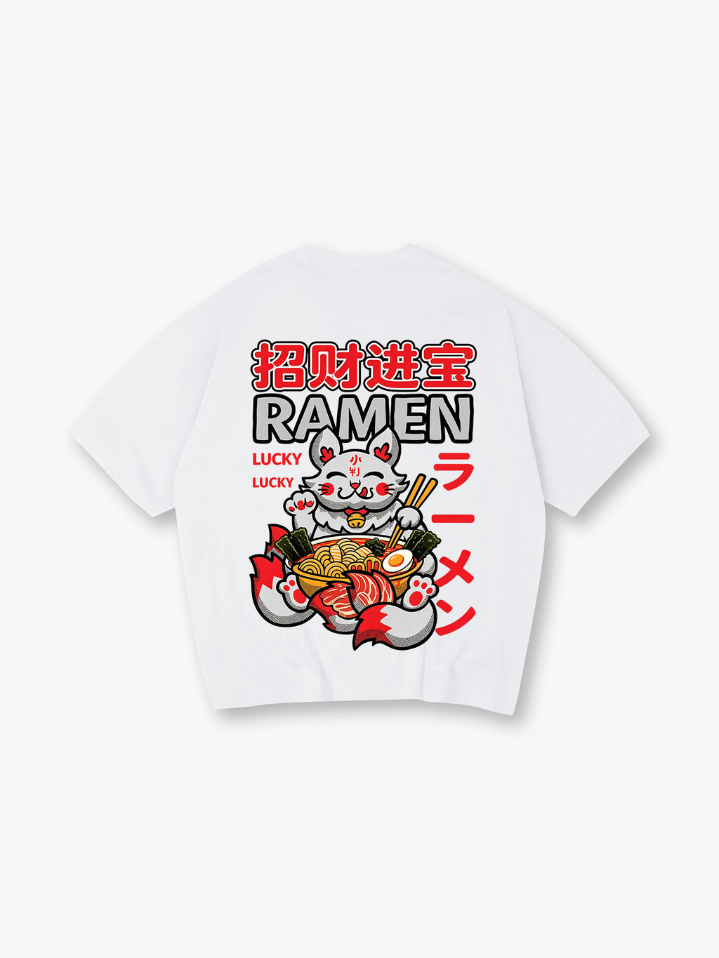 Lucky Kitsune Fox Ramen T-Shirt