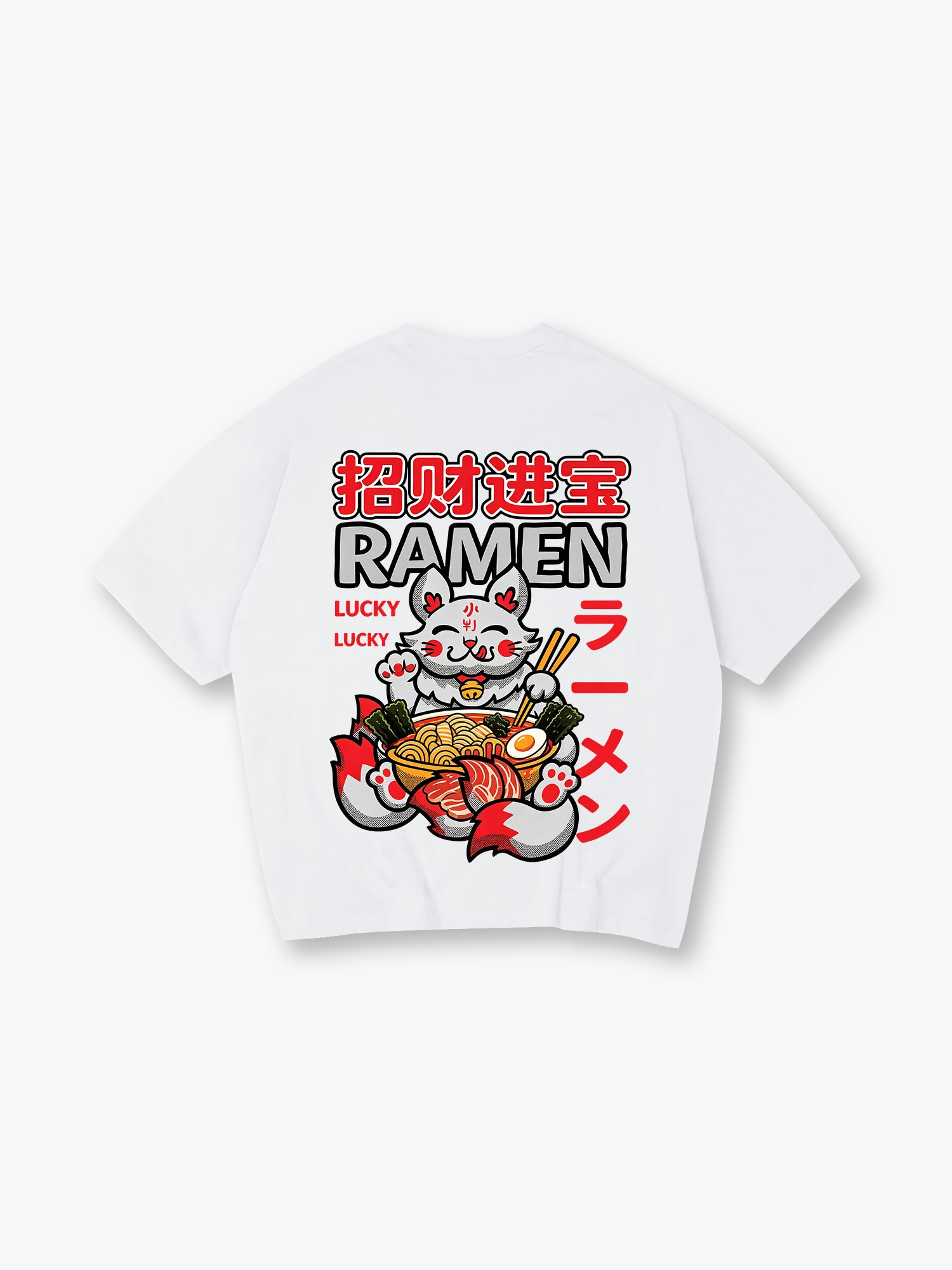 Lucky Kitsune Fox Ramen T-Shirt