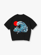 Dragon Wave Red Sun Ukiyo-E T-Shirt