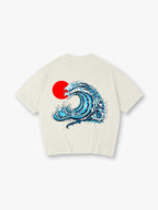 Dragon Wave Red Sun Ukiyo-E T-Shirt