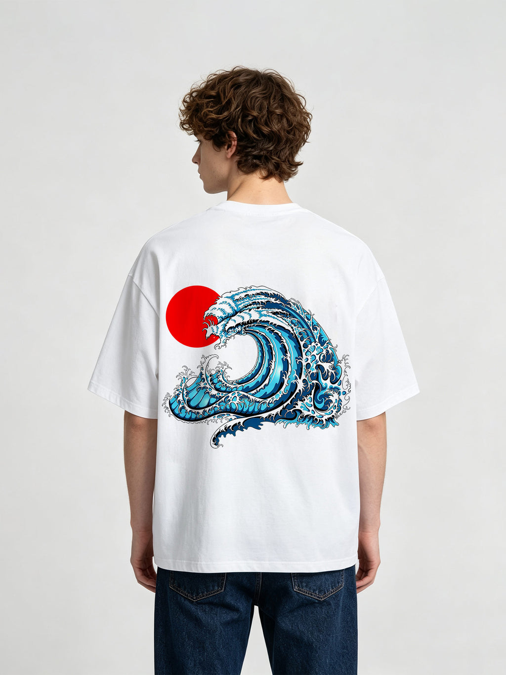 Dragon Wave Red Sun Ukiyo-E T-Shirt