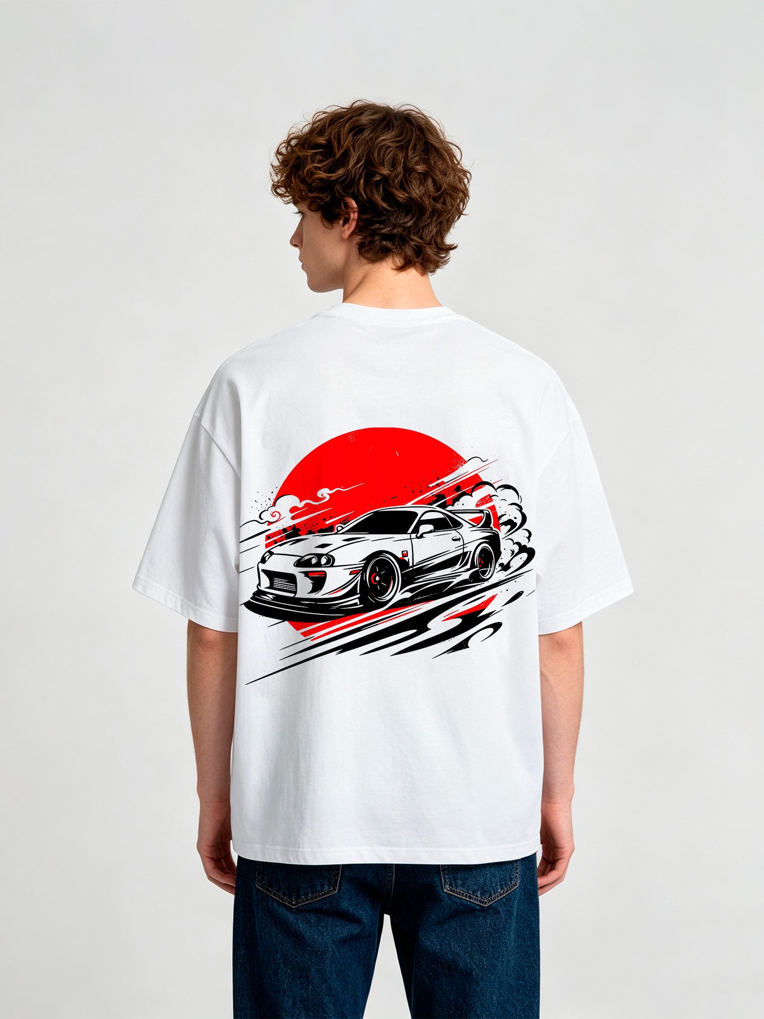 JDM Drift Car Red Sun T-Shirt