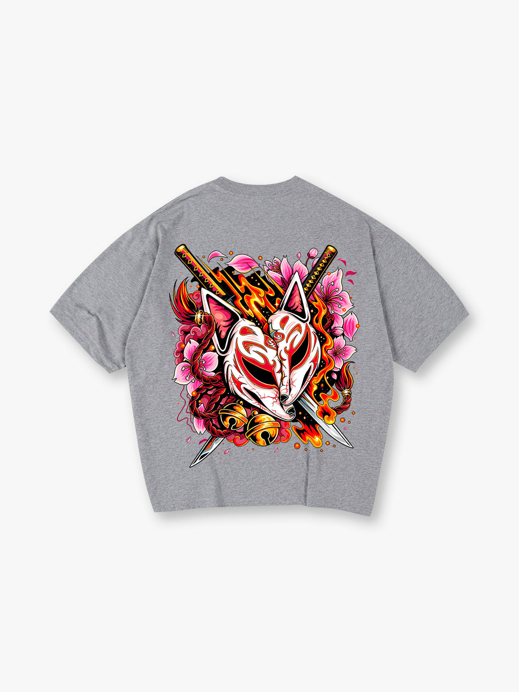Kitsune Mask Katana T-Shirt