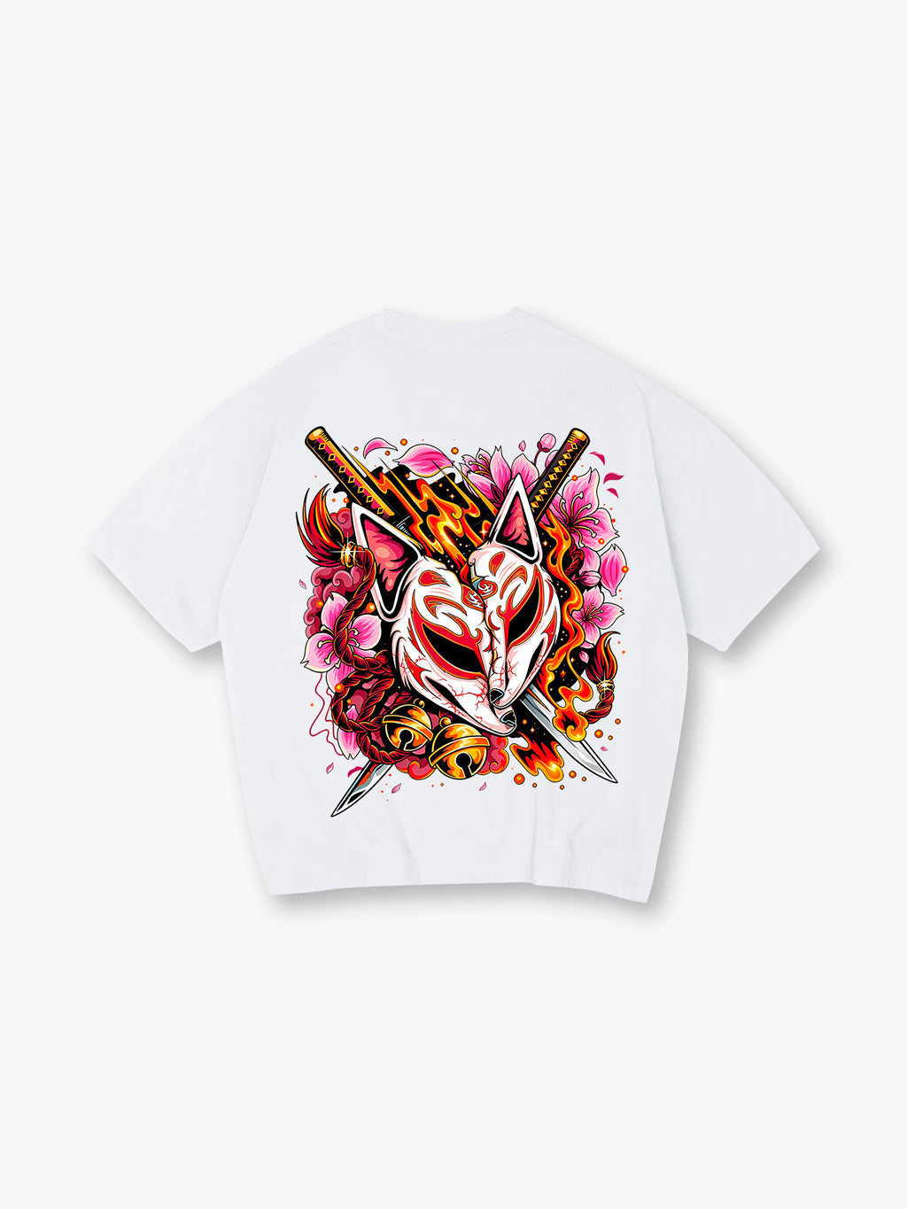 Kitsune Mask Katana T-Shirt