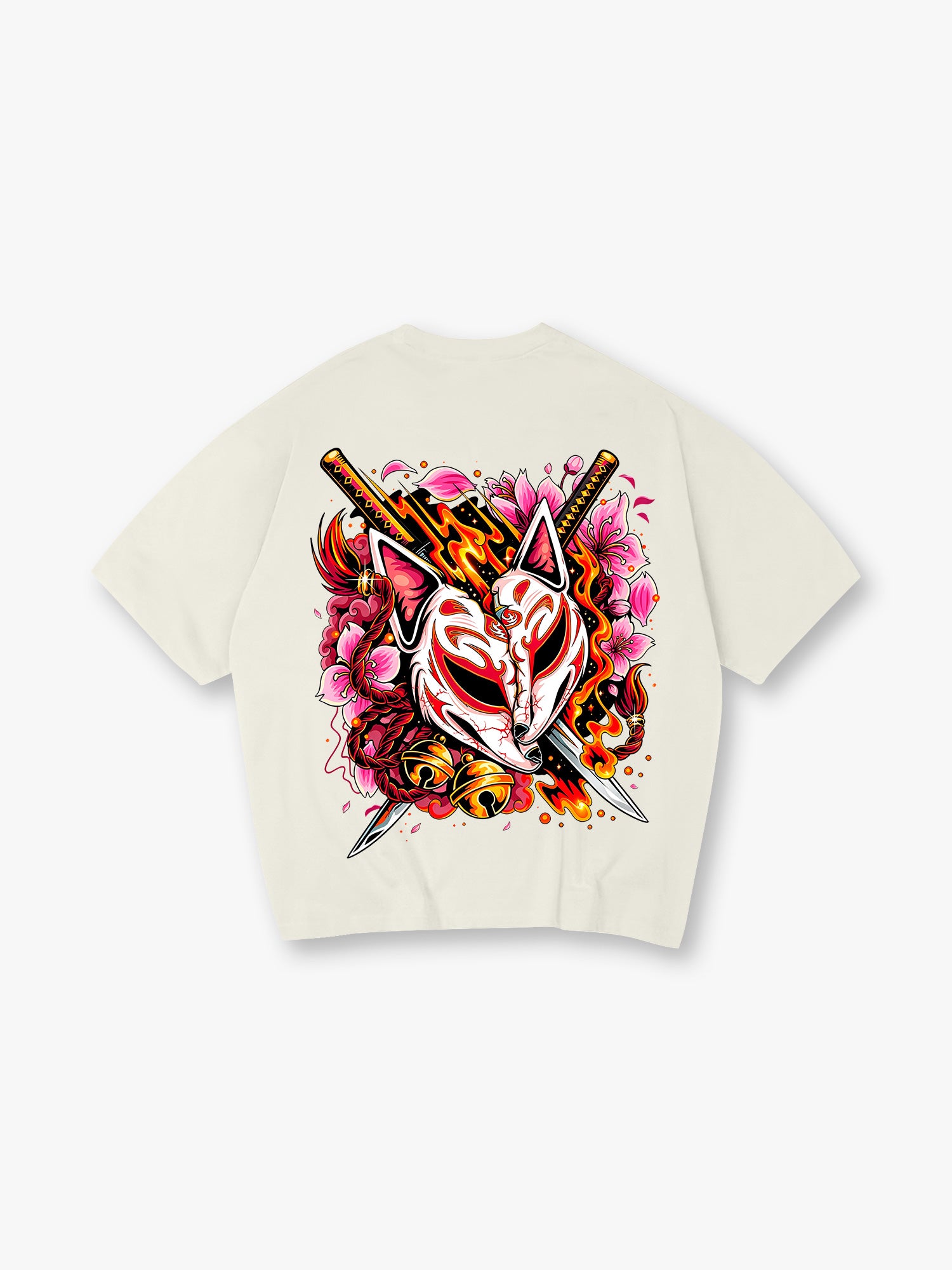 Kitsune Mask Katana T-Shirt