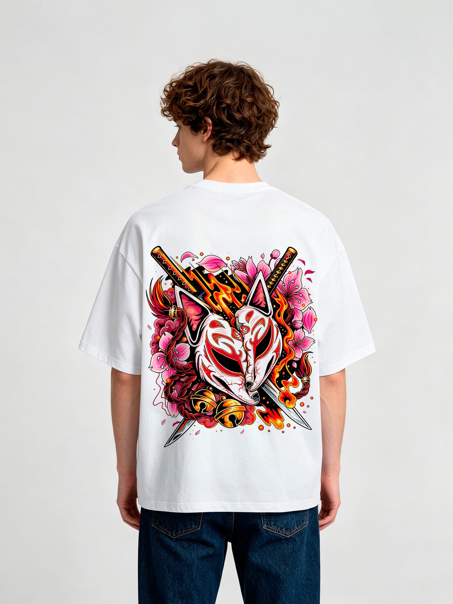 Kitsune Mask Katana T-Shirt