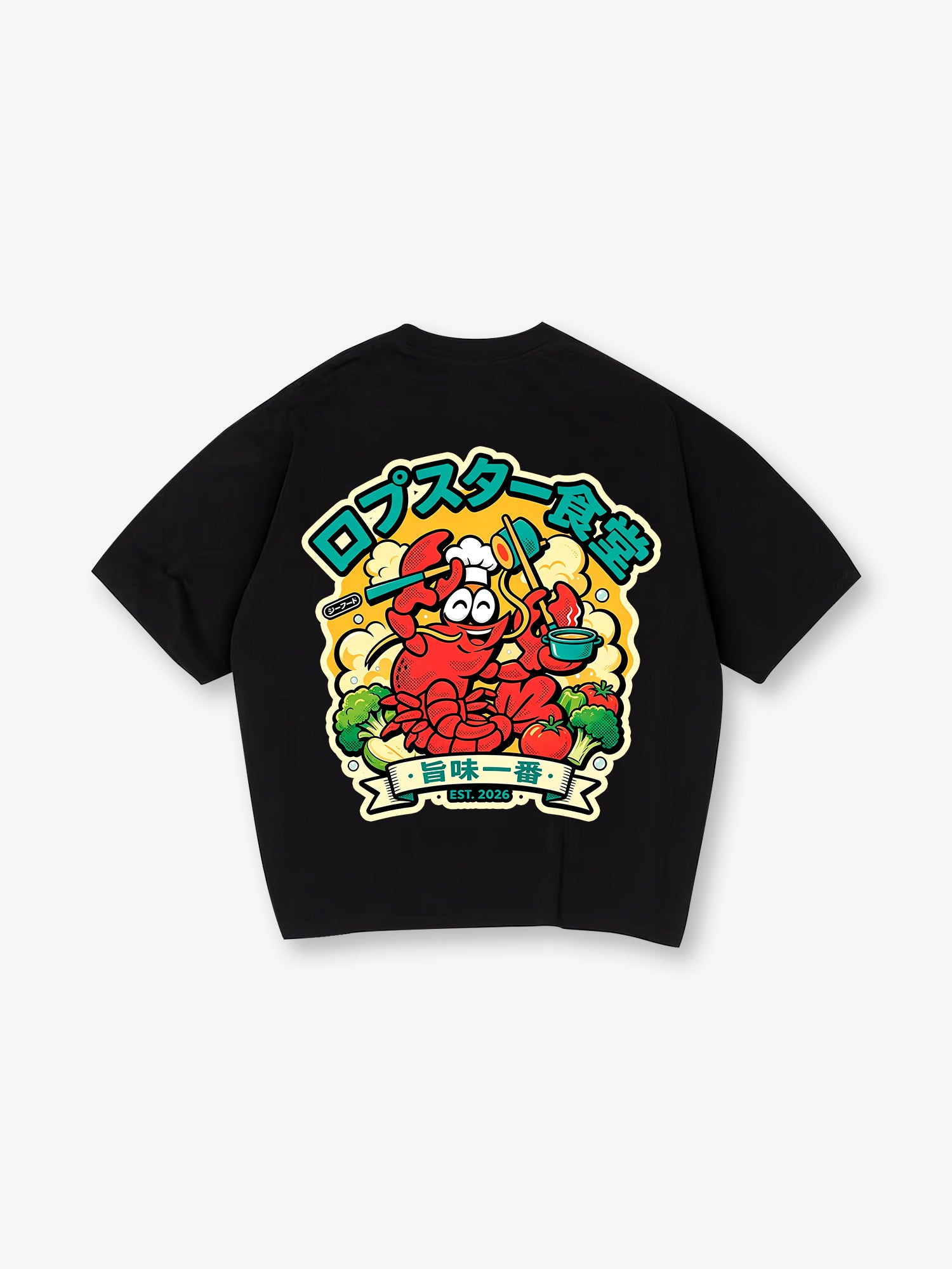 Cartoon Lobster Chef T-Shirt