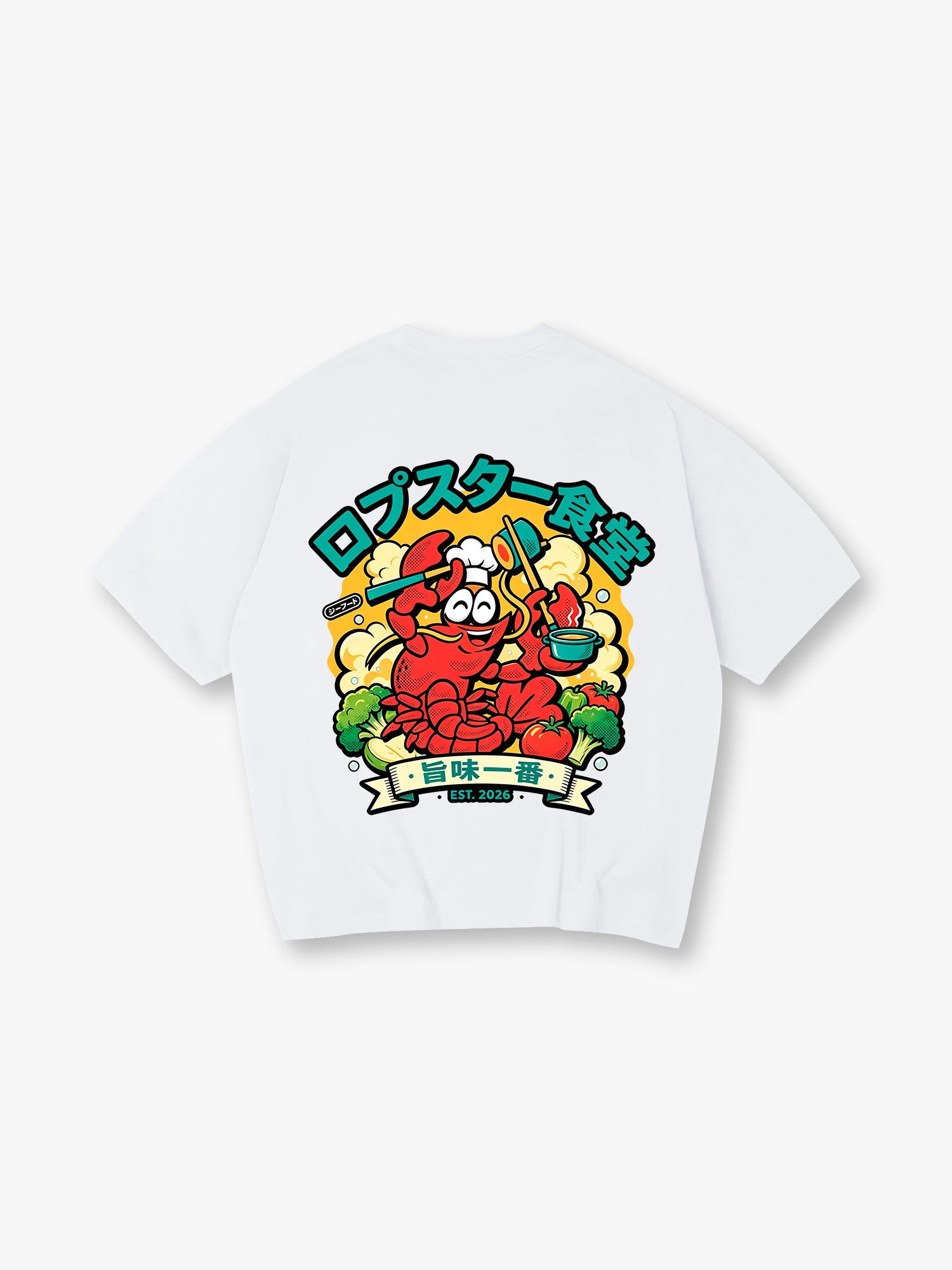 Cartoon Lobster Chef T-Shirt