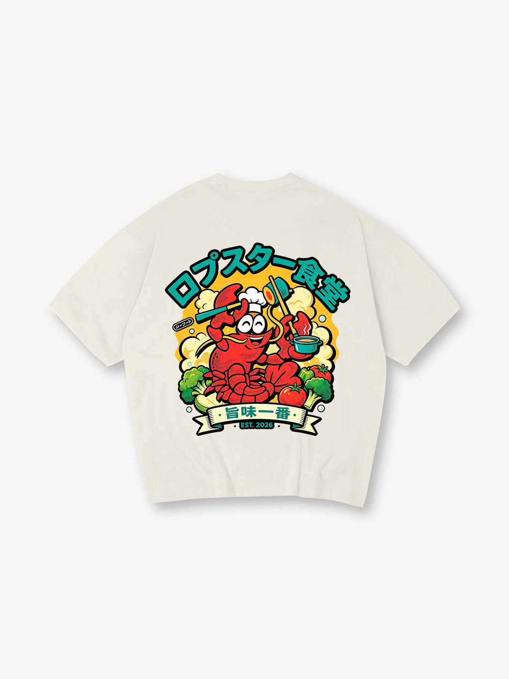 Cartoon Lobster Chef T-Shirt