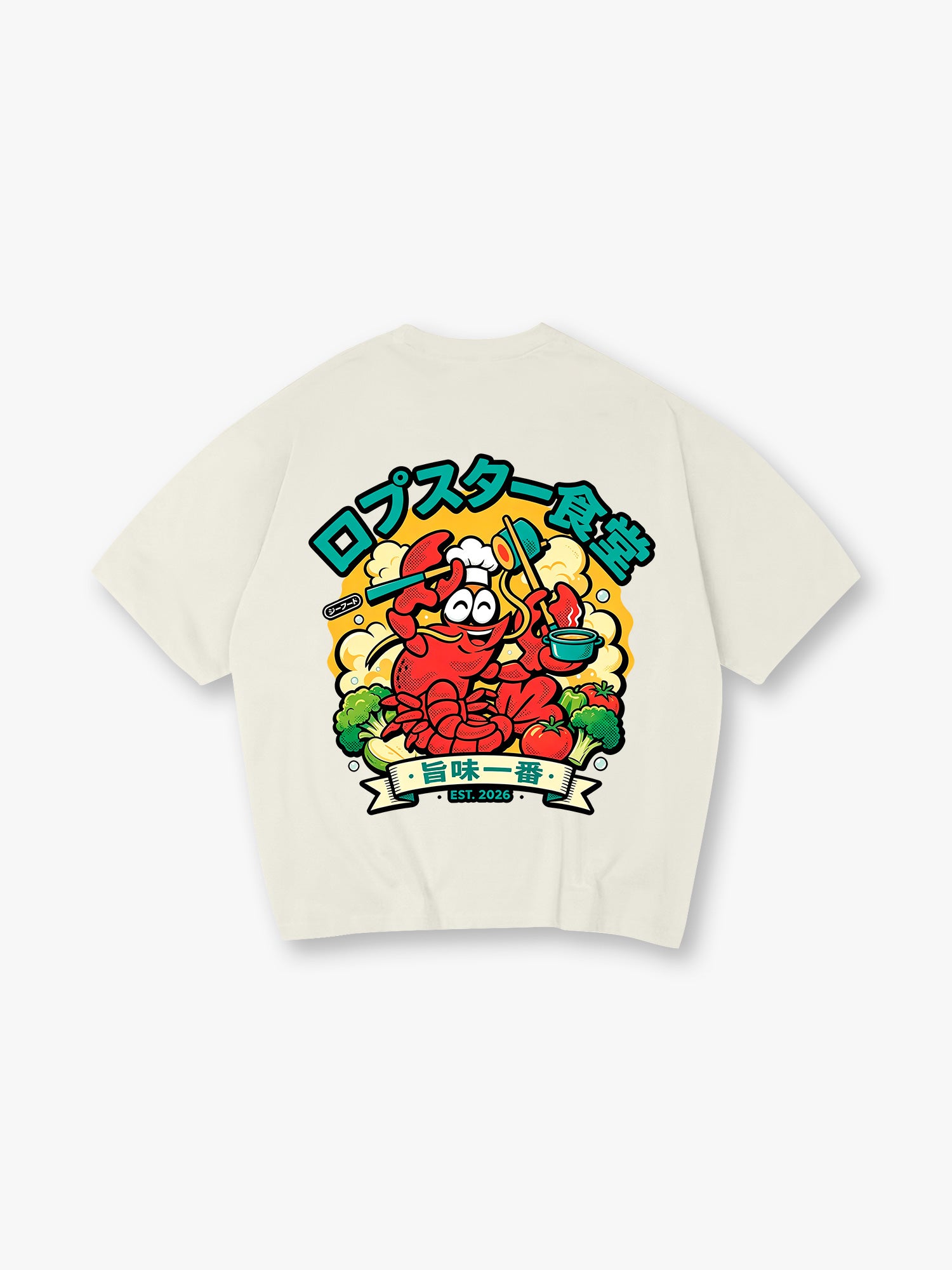 Cartoon Lobster Chef T-Shirt