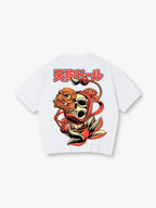 Tengu Daruma Skull Lotus T-Shirt