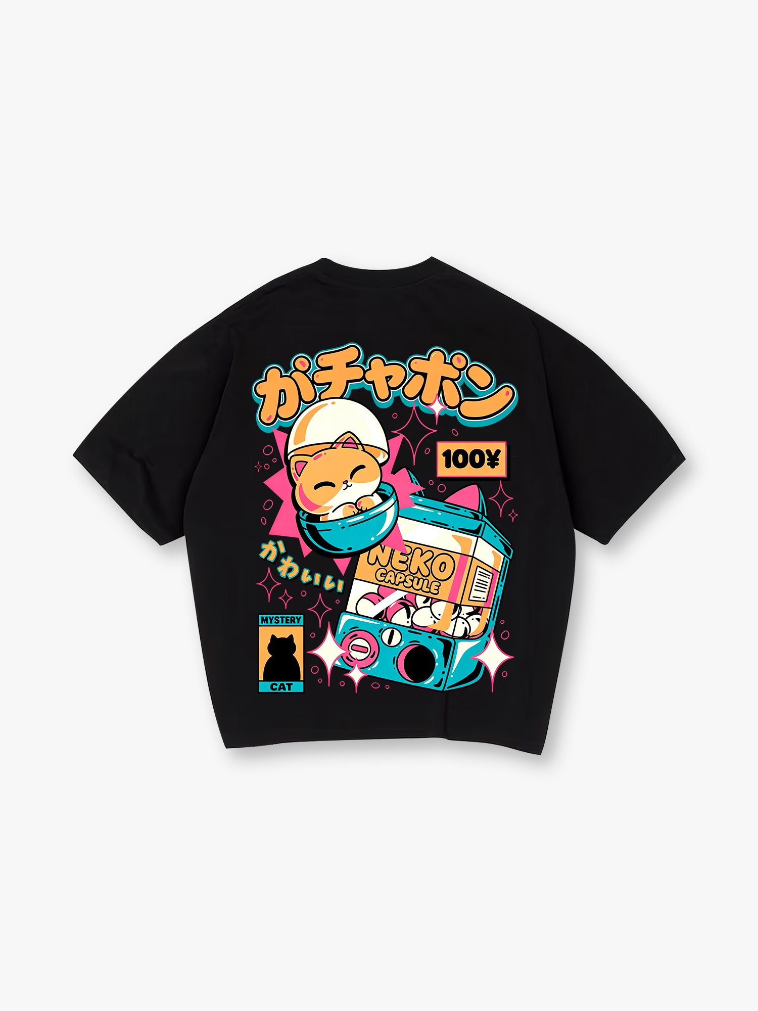 Gashapon Neko Cat T‑Shirt