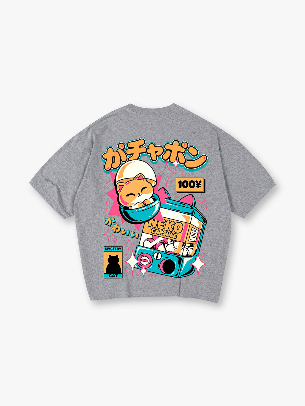 Gashapon Neko Cat T‑Shirt