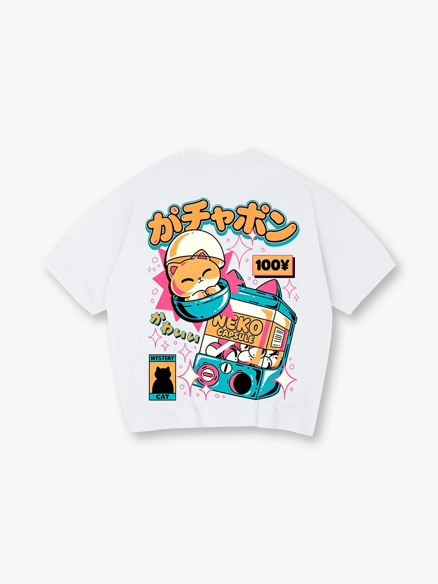 Gashapon Neko Cat T‑Shirt