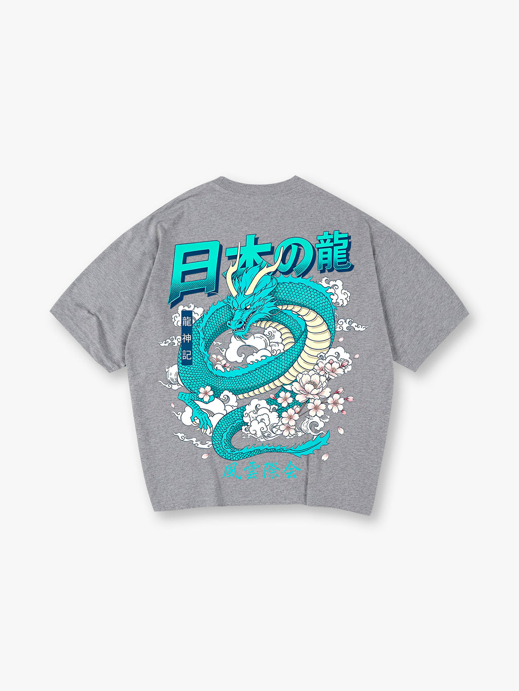 Blue Dragon Sakura  T‑Shirt