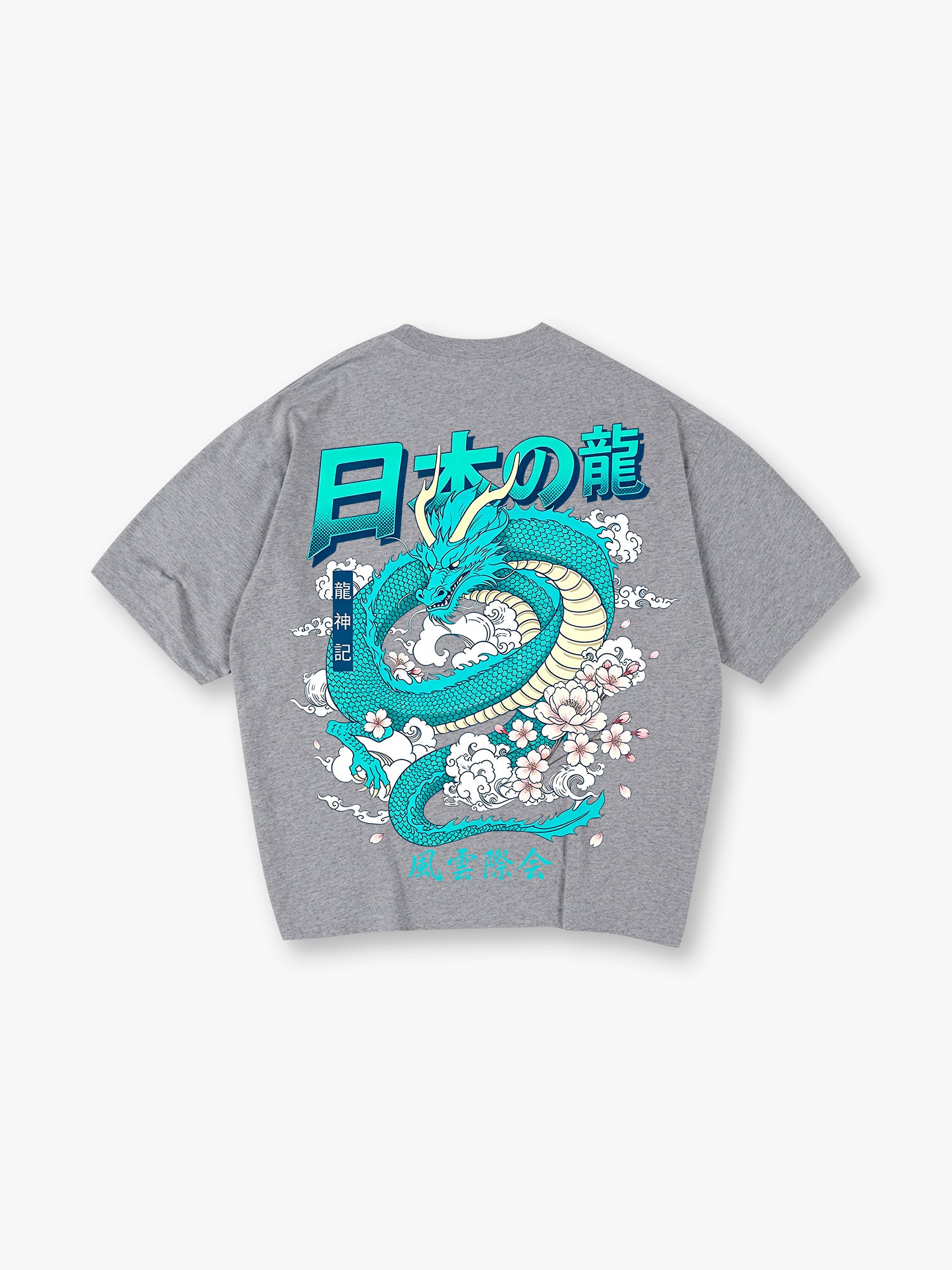 Blue Dragon Sakura  T‑Shirt