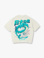 Blue Dragon Sakura  T‑Shirt