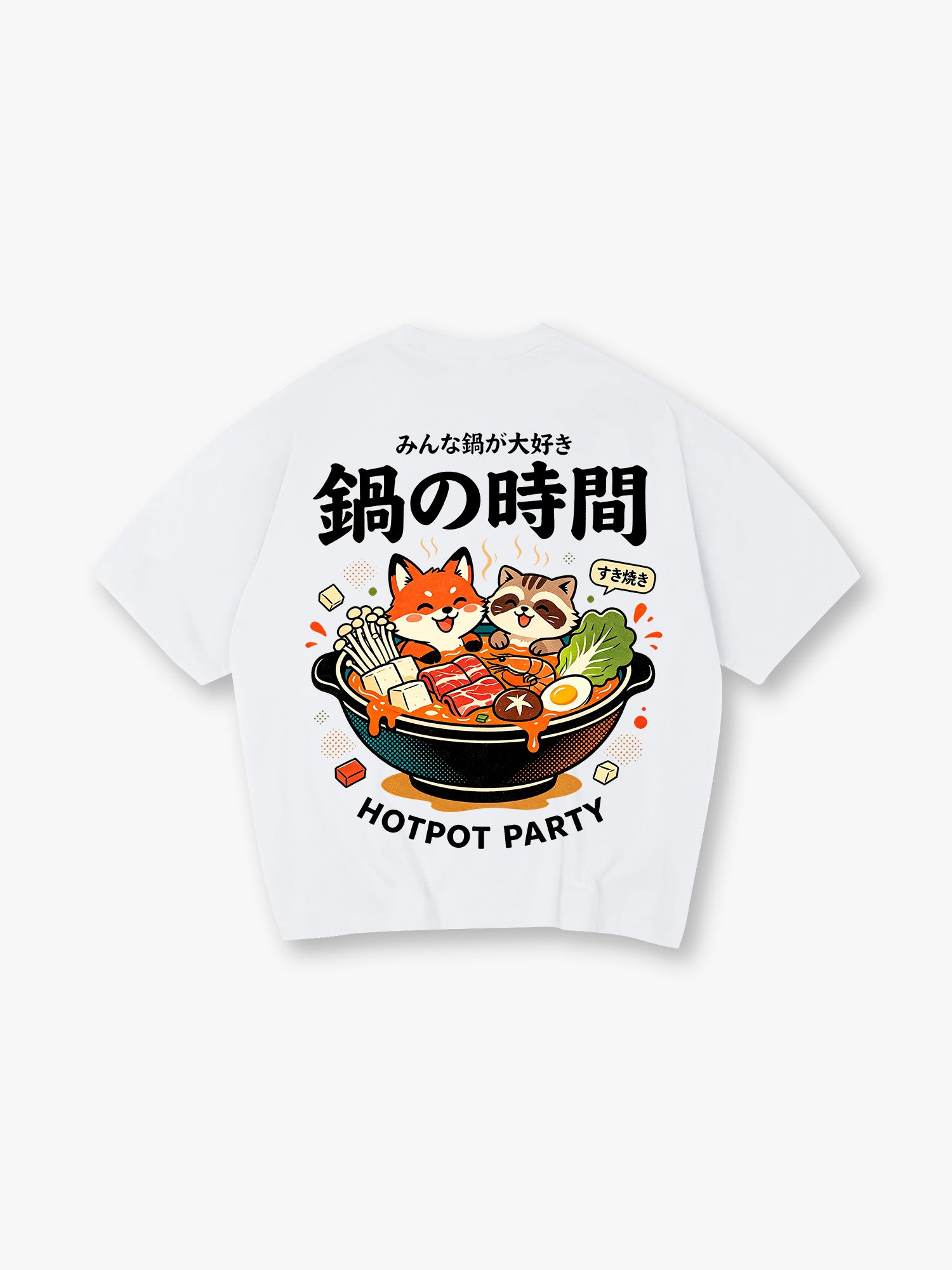 Hotpot Fox Raccoon T‑Shirt
