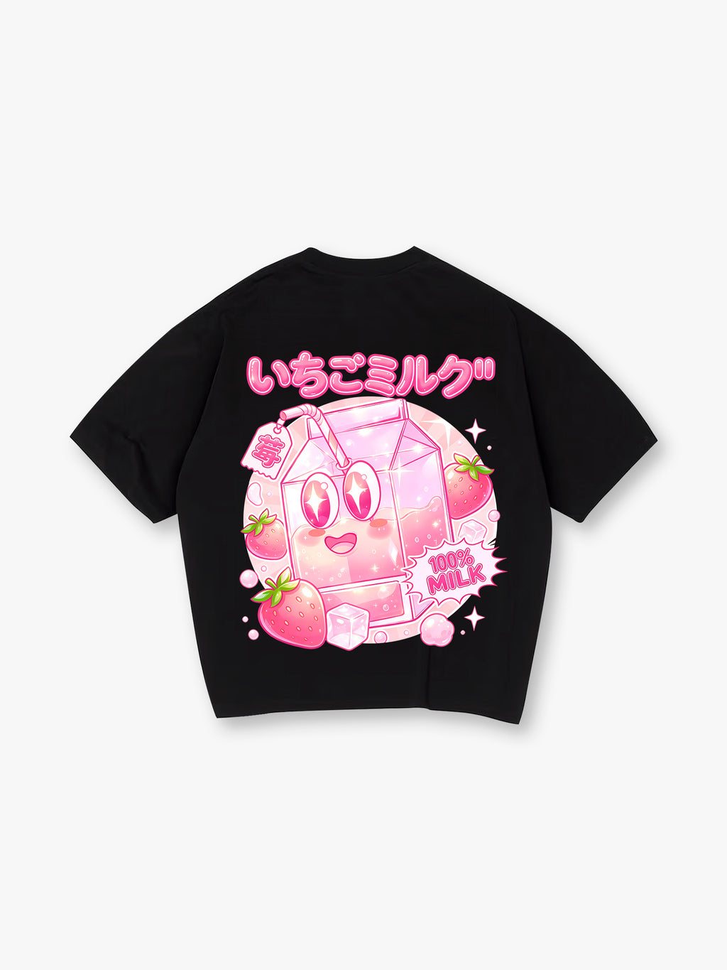 Kawaii Strawberry Milk T‑Shirt