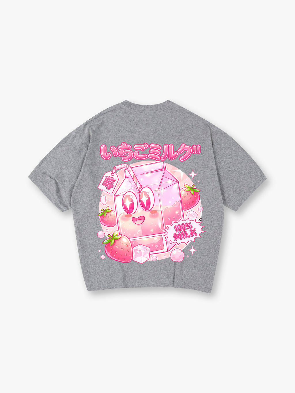 Kawaii Strawberry Milk T‑Shirt