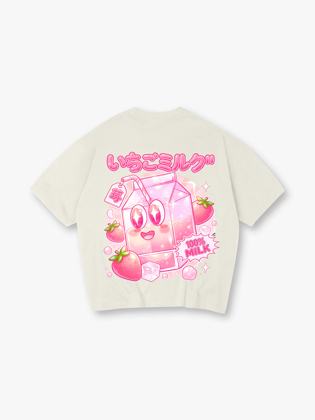 Kawaii Strawberry Milk T‑Shirt
