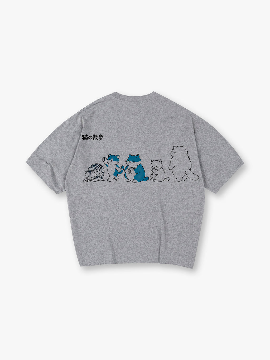 Walking Cats Line T‑Shirt