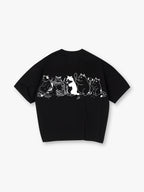 Barber Shop Cats Line T‑Shirt