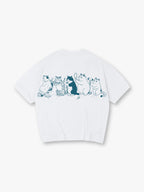 Barber Shop Cats Line T‑Shirt