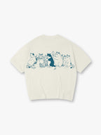 Barber Shop Cats Line T‑Shirt