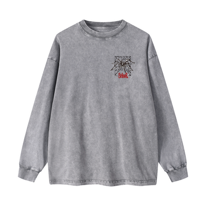 Snowflake Print Crewneck Sweatshirt WYYL-03
