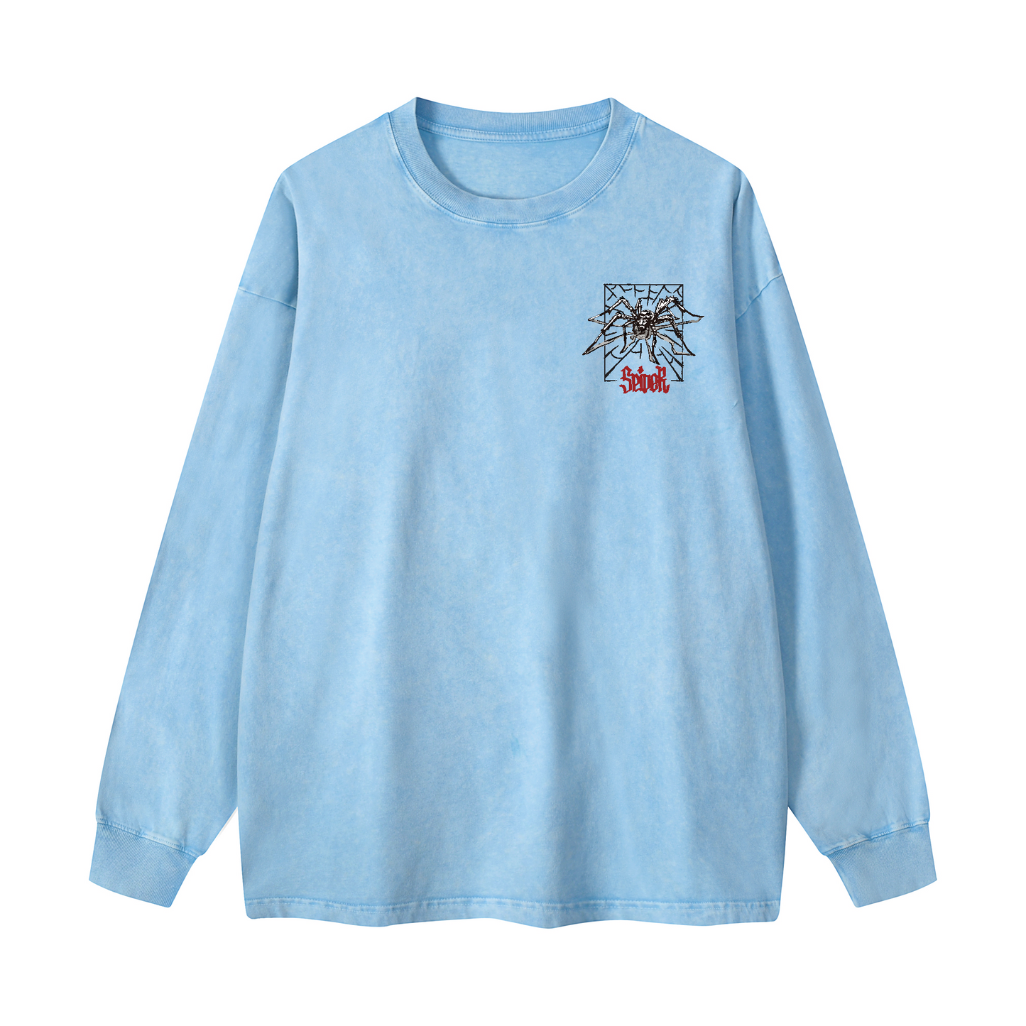 Snowflake Print Crewneck Sweatshirt WYYL-03