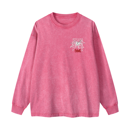 Snowflake Print Crewneck Sweatshirt WYYL-03