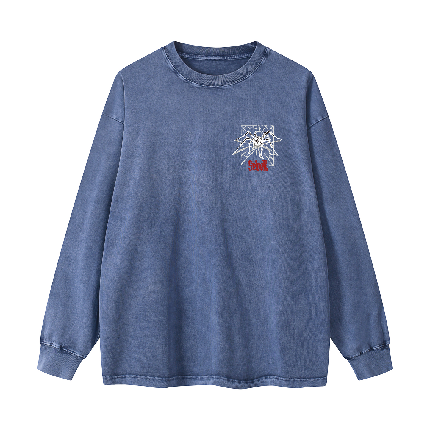 Snowflake Print Crewneck Sweatshirt WYYL-03