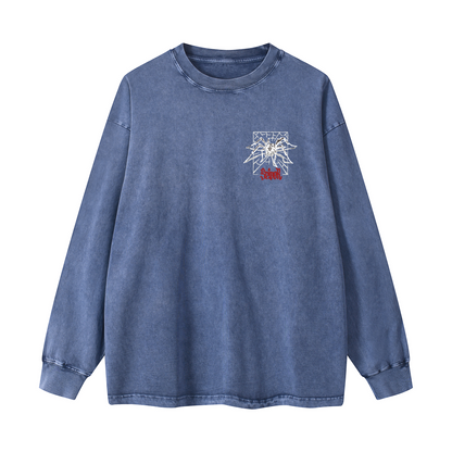 Snowflake Print Crewneck Sweatshirt WYYL-03