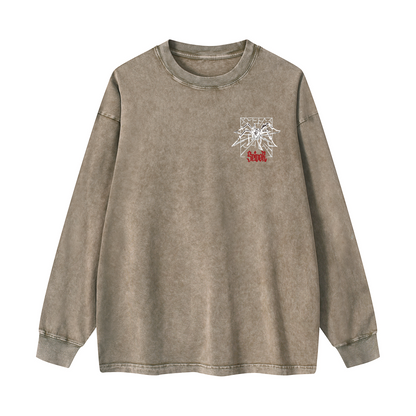 Snowflake Print Crewneck Sweatshirt WYYL-03