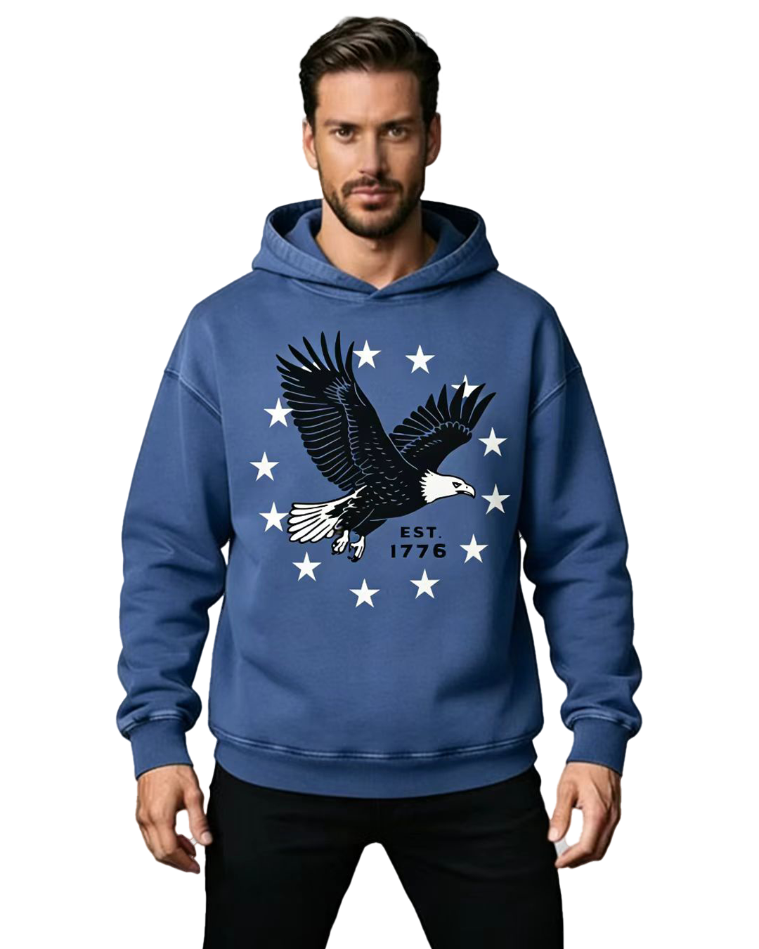 EST. 1776  Acid-Washed Hoodies（MODEL）