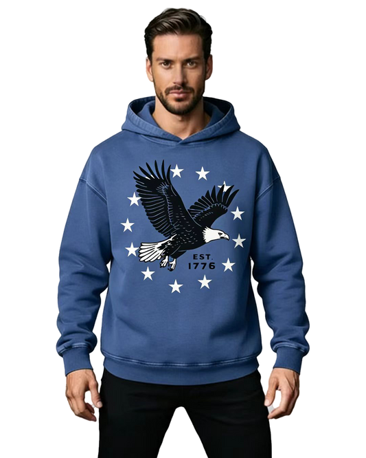 EST. 1776  Acid-Washed Hoodies（MODEL）