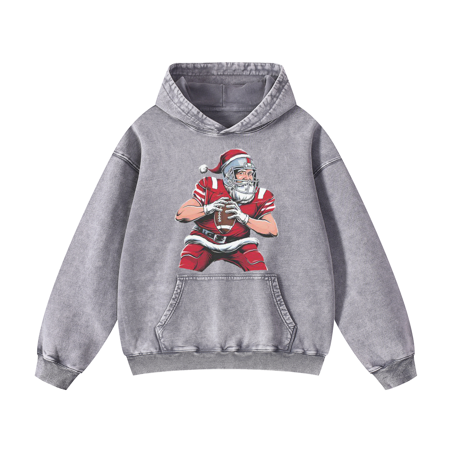 Santa Claus playing American Football Hoodie