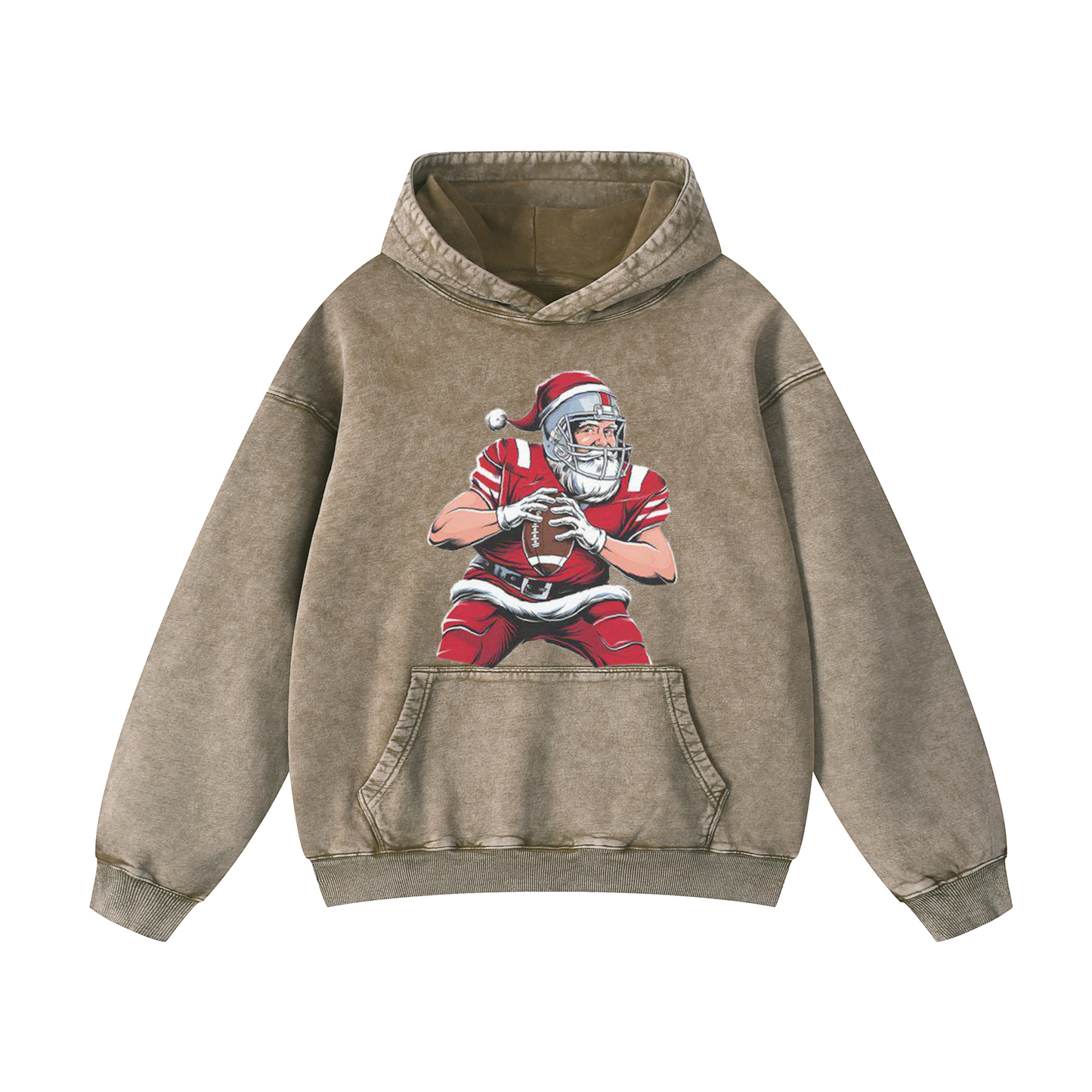 Santa Claus playing American Football Hoodie
