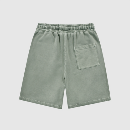 Love Cattle AND Care Goat  Snow-Washed Shorts L-5544