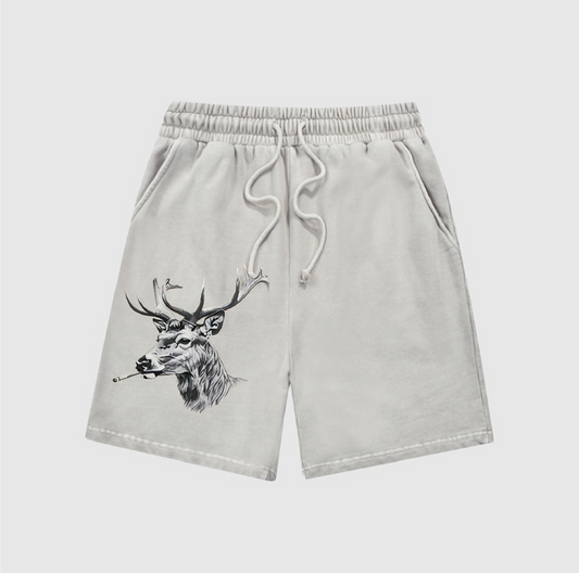 The Smoking Deer Snow-Washed Shorts L-5544
