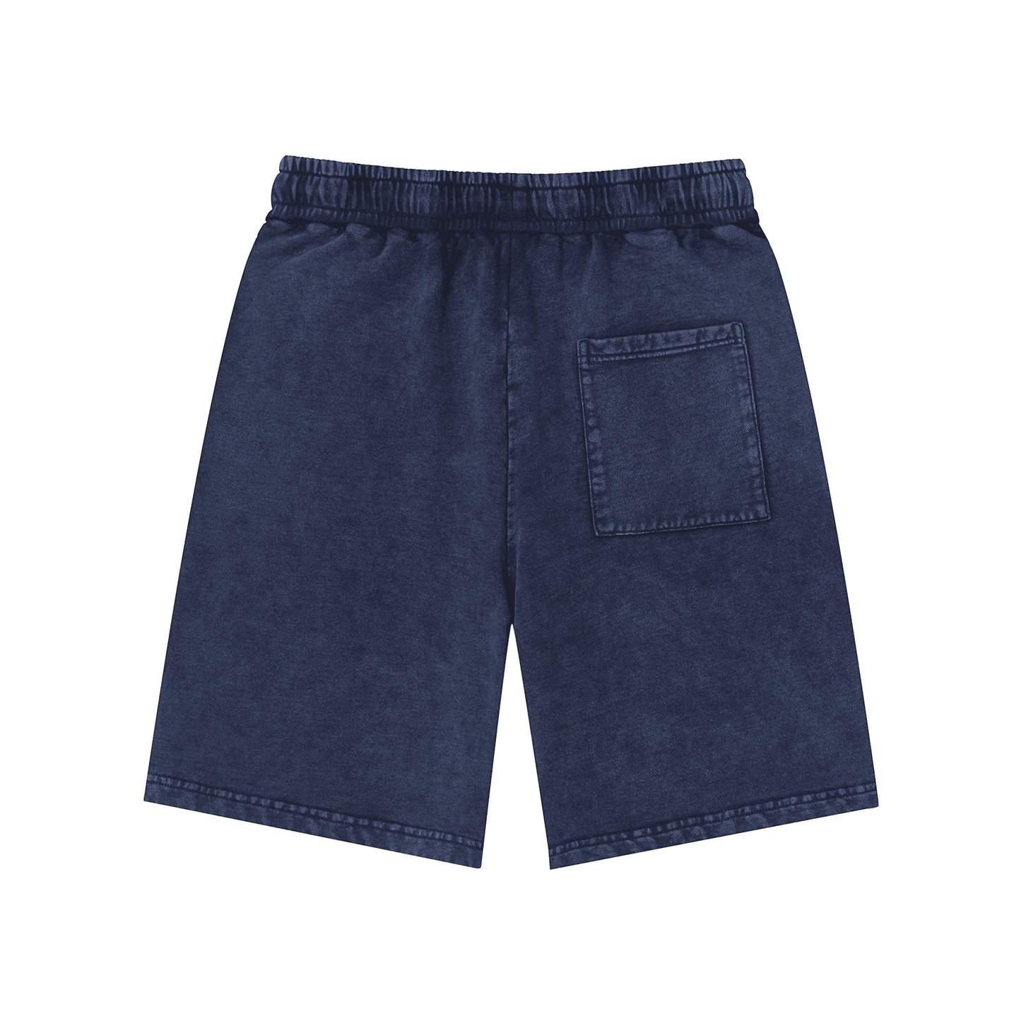 Cartoon Little Devil ,Grinning Cat and Horned Demon Head Snow-Washed Shorts